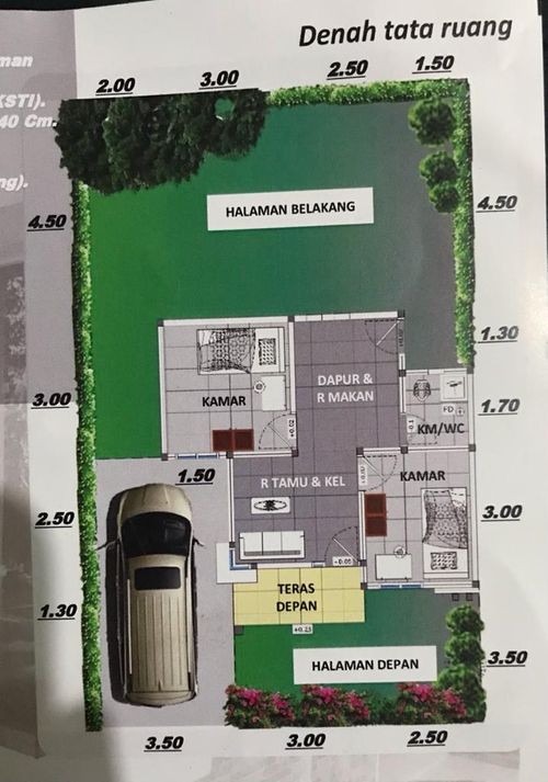 foto denah rumah tipe BAKTI INSAN KANDANG MAS perumahan BAKTI INSAN KANDANG MAS