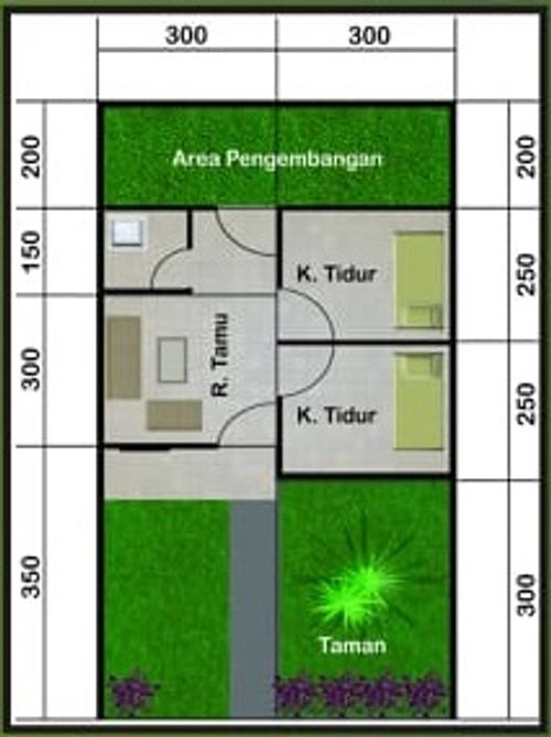 foto denah rumah tipe 29 Tahap 2 perumahan AMBAR TANJUNGSARI RESIDENCE