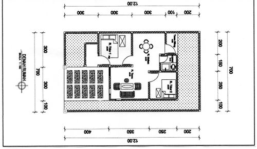 foto denah rumah tipe 36/96 perumahan DEALOVA BAHAGIA 