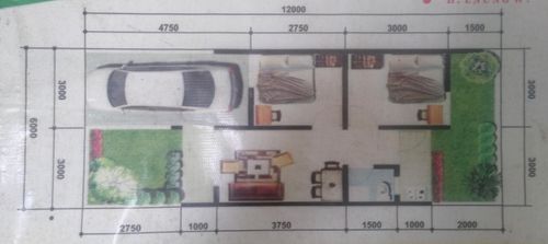 foto denah rumah tipe STANDAR perumahan Bumi Cihideung Asri