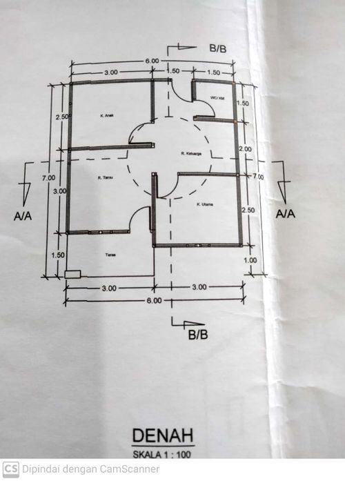 foto denah rumah tipe 36 perumahan Tunas Harapan Residence 5