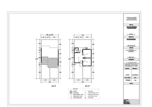 foto denah rumah tipe 27 perumahan Avara residence 