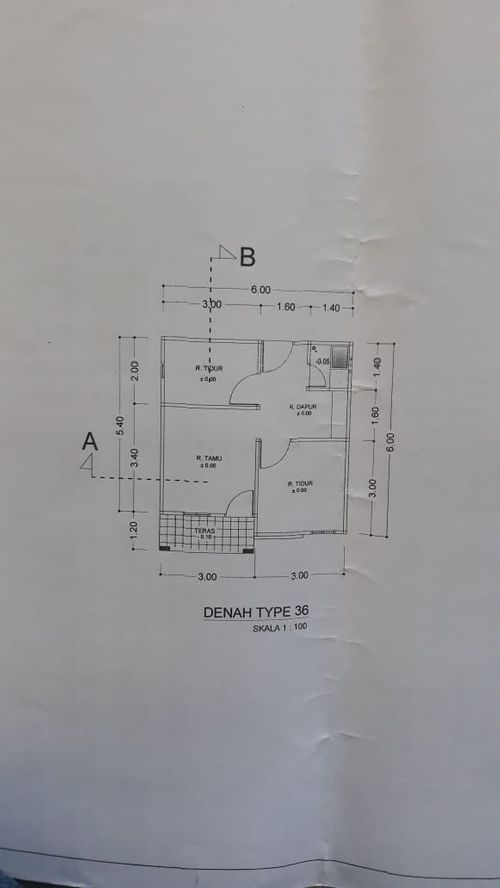 foto denah rumah tipe 36 perumahan NUANSA ALAM RESIDENCE