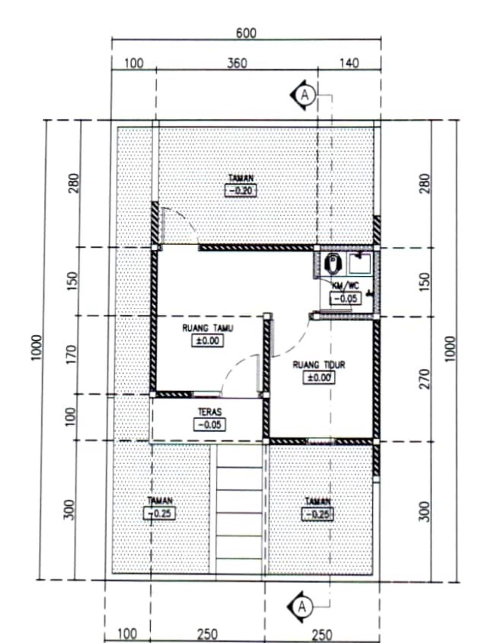 foto denah rumah tipe 22/60 perumahan PURI LAVENDER