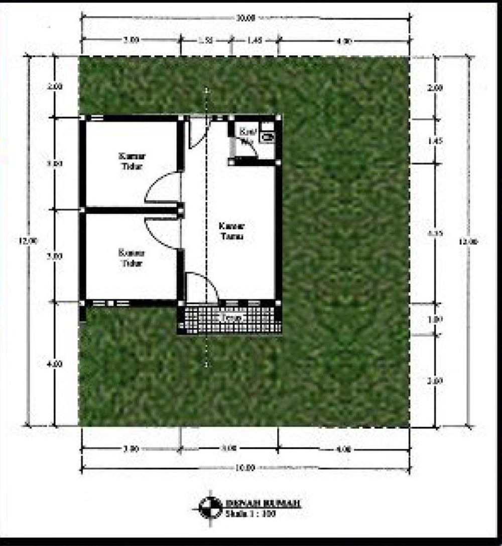 foto denah rumah tipe 36/108 perumahan JOGLO INDAH