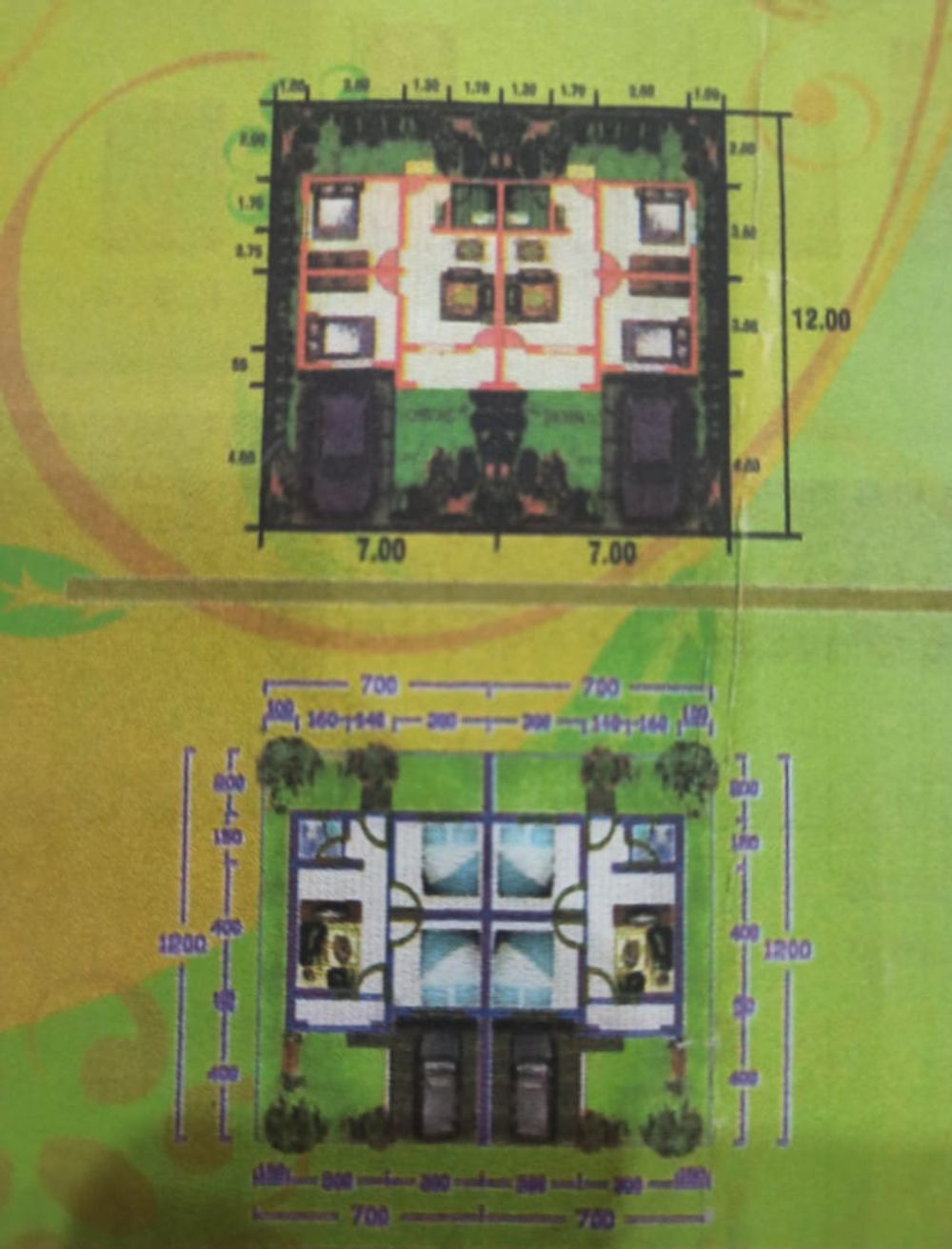 foto denah rumah tipe 36/84 perumahan PURI ASRI TARAMEDANG RESIDENCE TAHAP V
