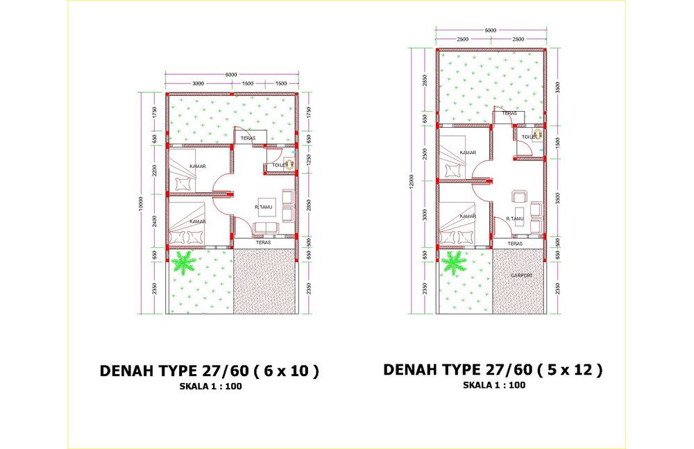 foto denah rumah tipe FLPP 2020 perumahan Lemahmulya Indah