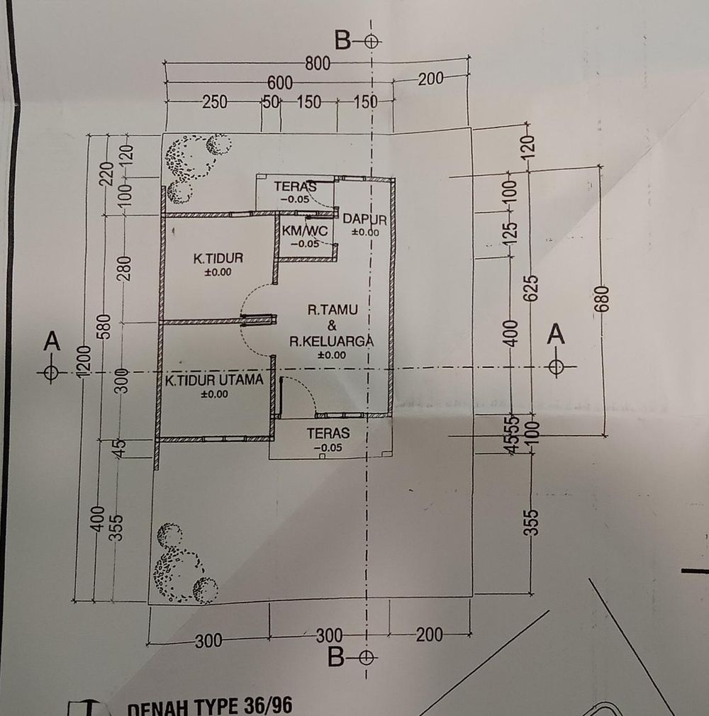 foto denah rumah tipe 36 perumahan fatyyah regency
