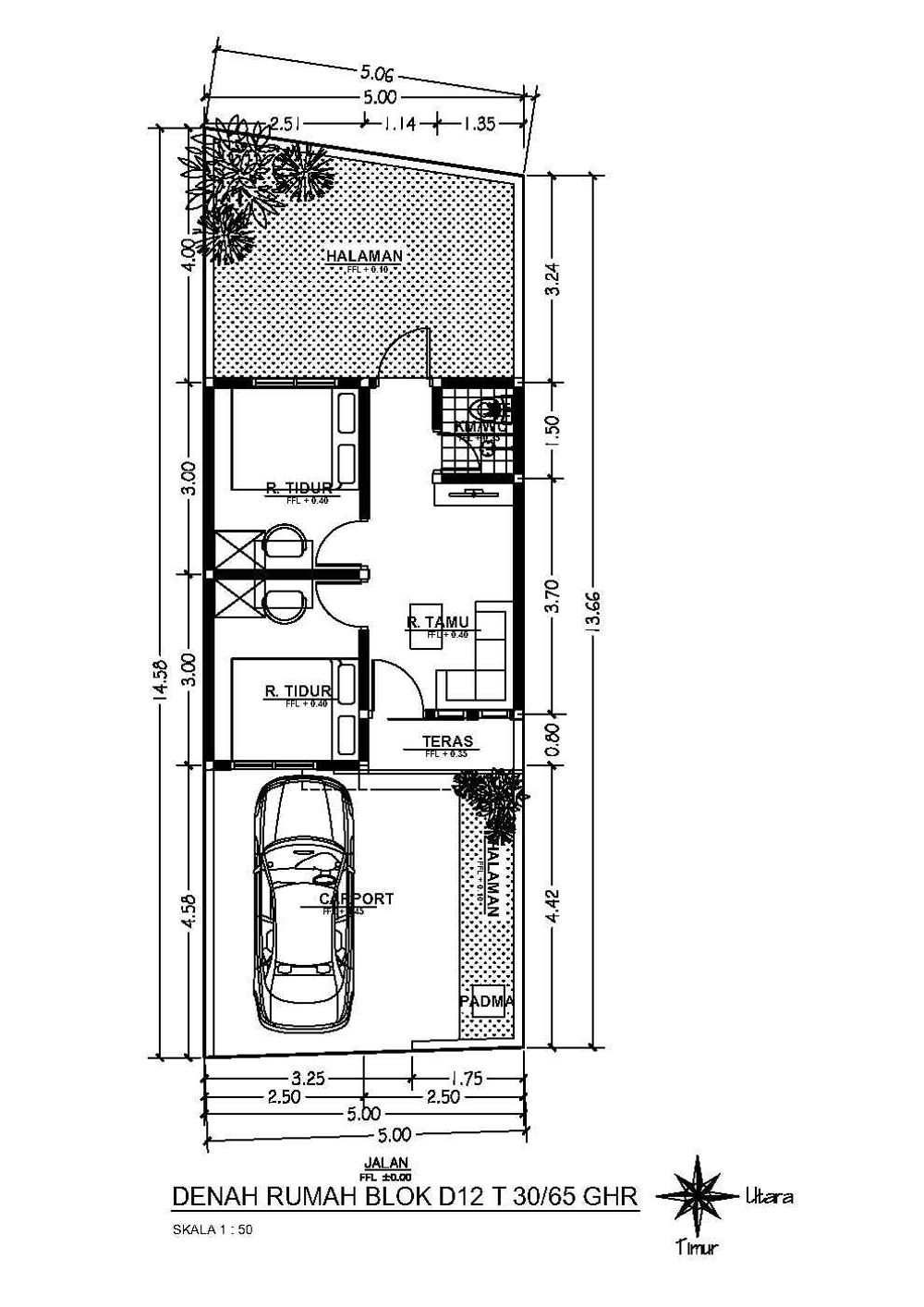 foto denah rumah tipe HARMONY perumahan GREEN HARMONY RESIDENCE