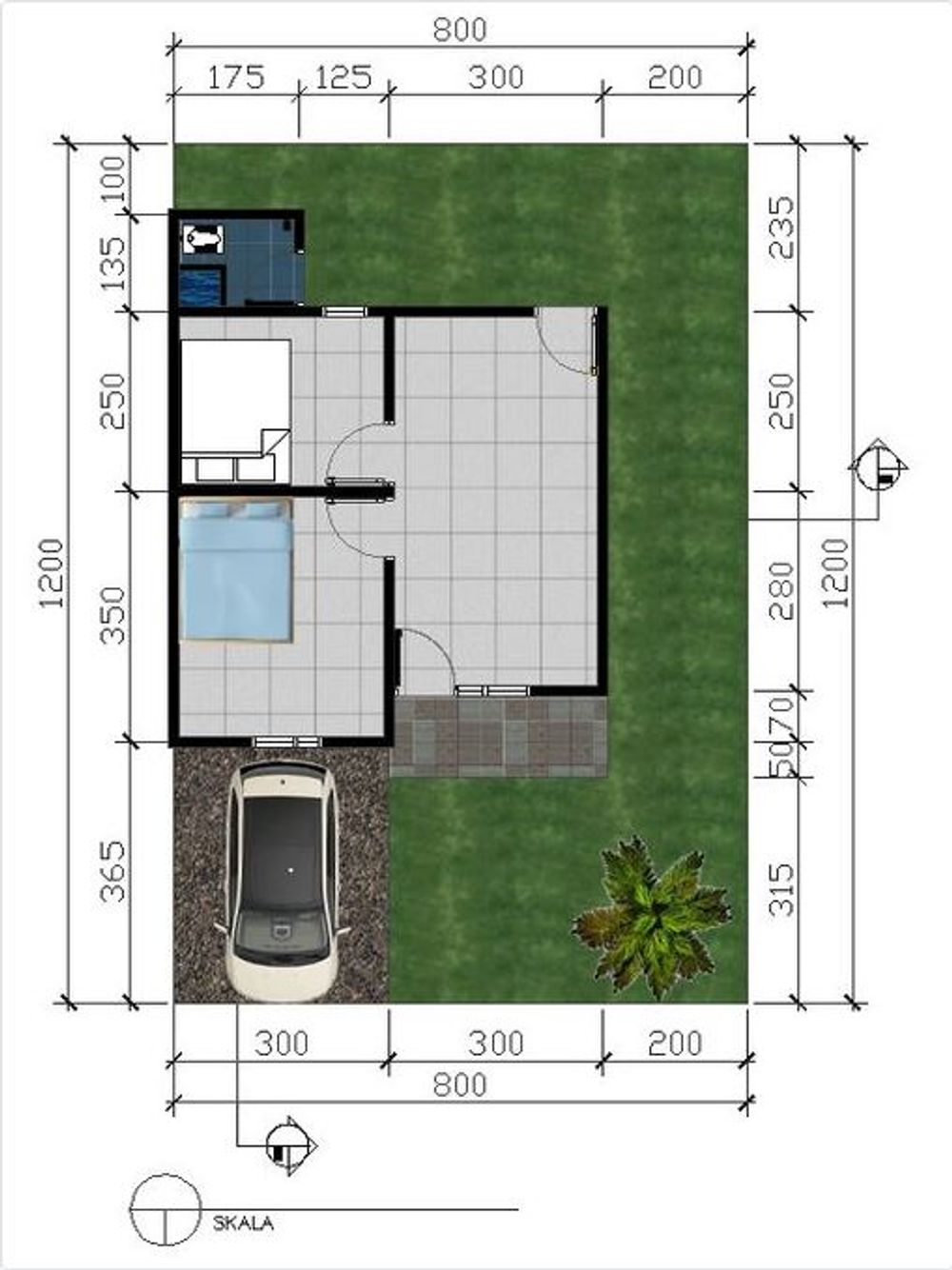 foto denah rumah tipe 36/96-C perumahan BATU PENJURU MITRA 1