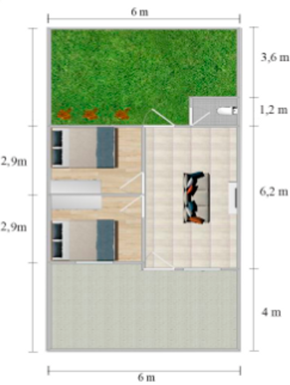 foto denah rumah tipe 36 perumahan GRIYA TANJUNG ASRI 4