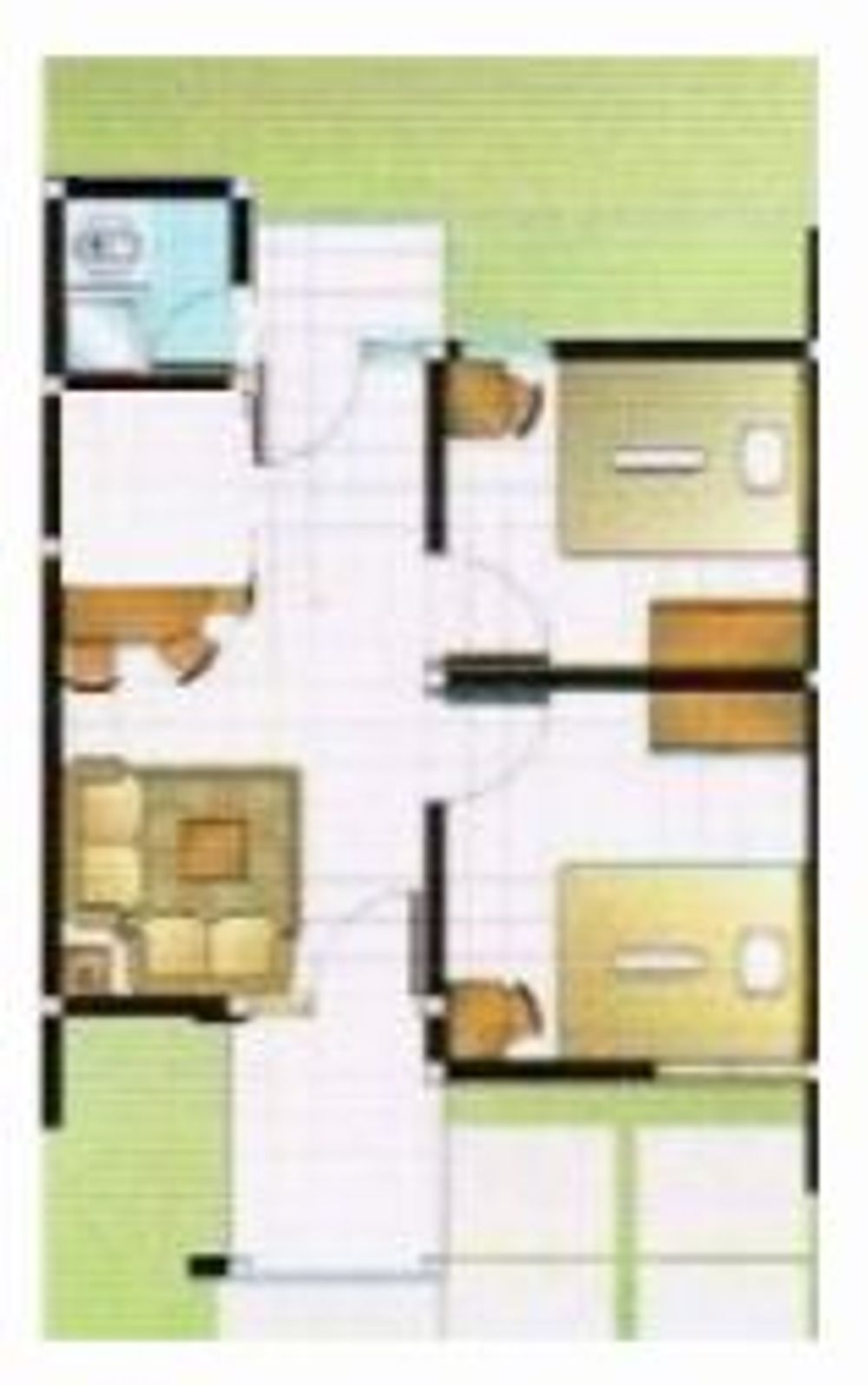 foto denah rumah tipe 36/72 perumahan DIRZ RESIDENCE