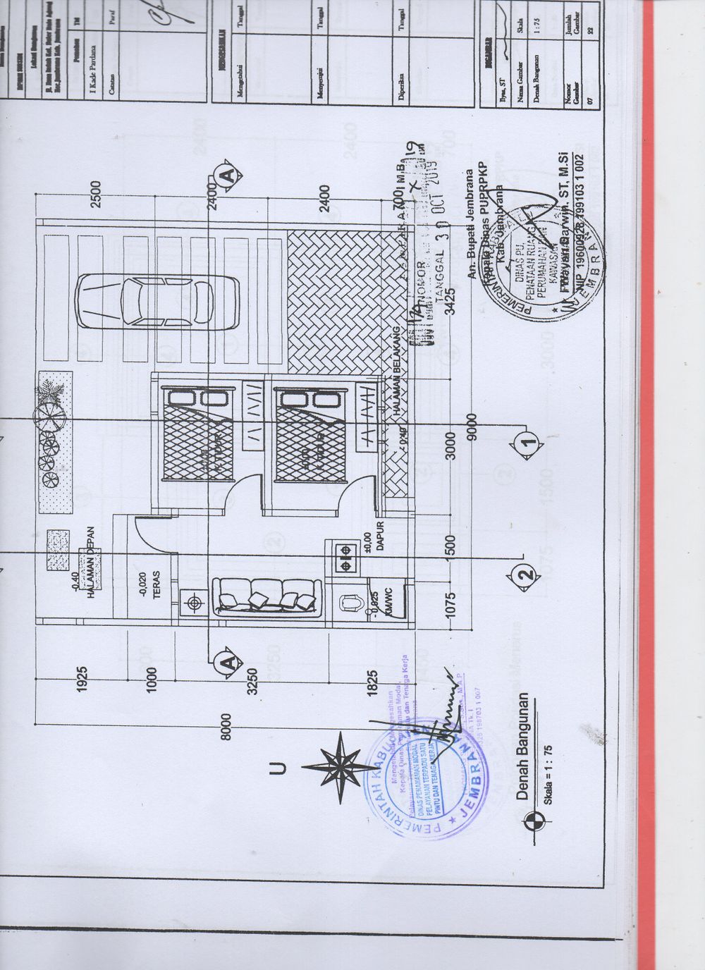 foto denah rumah tipe 36m2 perumahan PERUMAHAN GRAHA MADE PROFIL