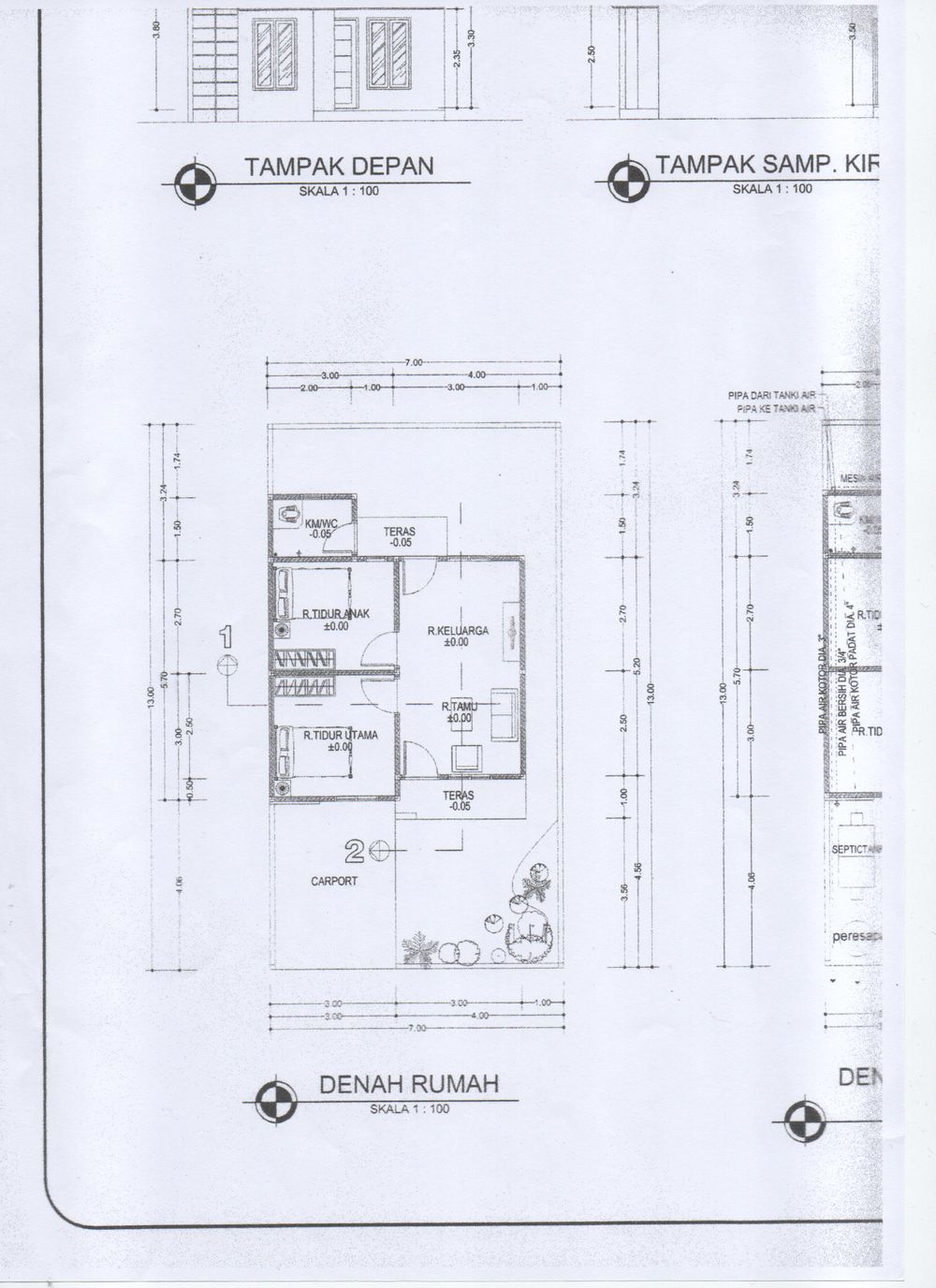foto denah rumah tipe 36 perumahan Utama Regency II