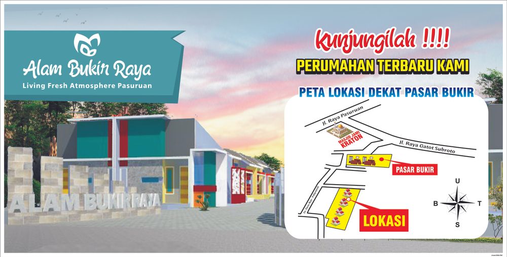 foto denah rumah tipe 36 perumahan PERUMAHAN ALAM RAYA REGENCY