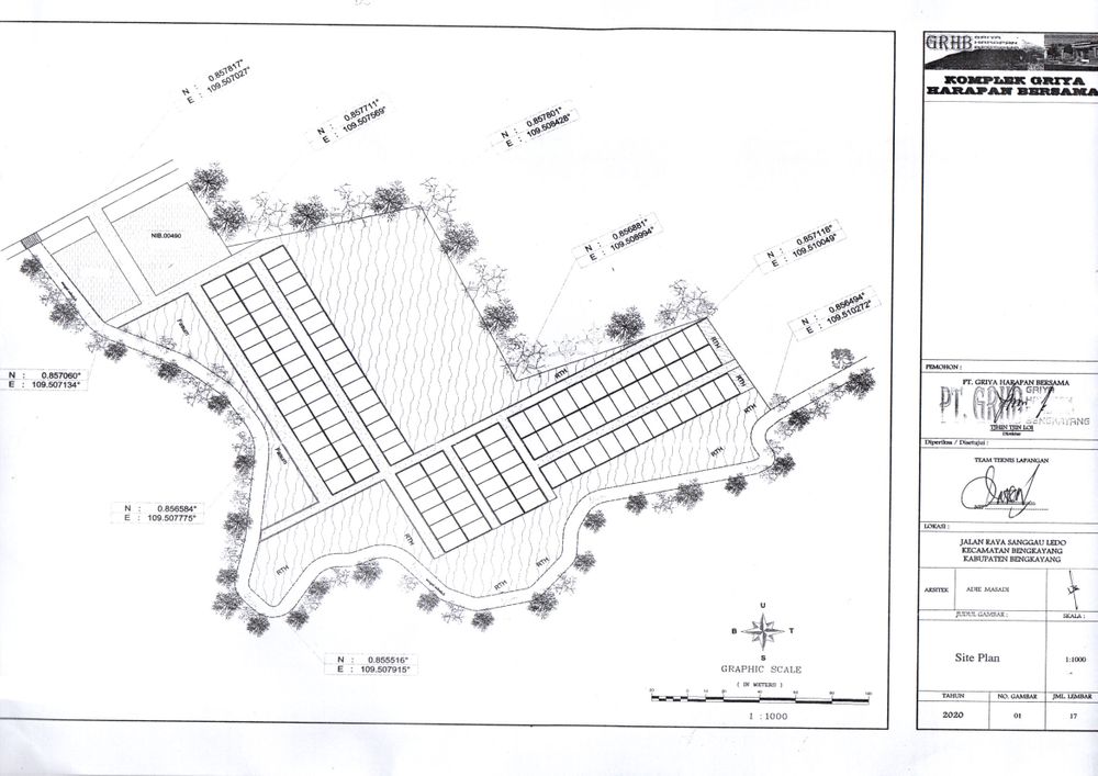 foto denah rumah tipe 36 perumahan Griya Harapan Bersama Bengkayang 