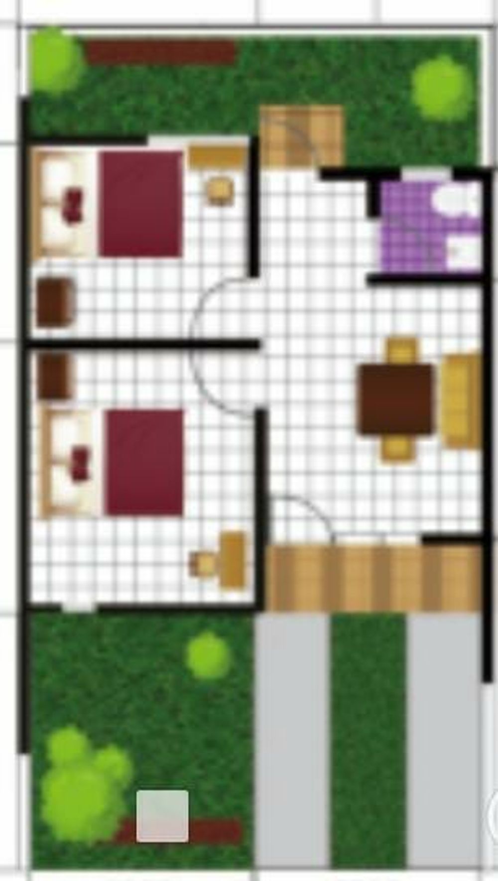 foto denah rumah tipe 30/72 perumahan GREEN LAVENDER AVENUE