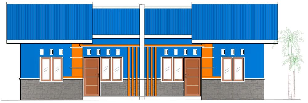 foto denah rumah tipe 36 perumahan Appernas Residence