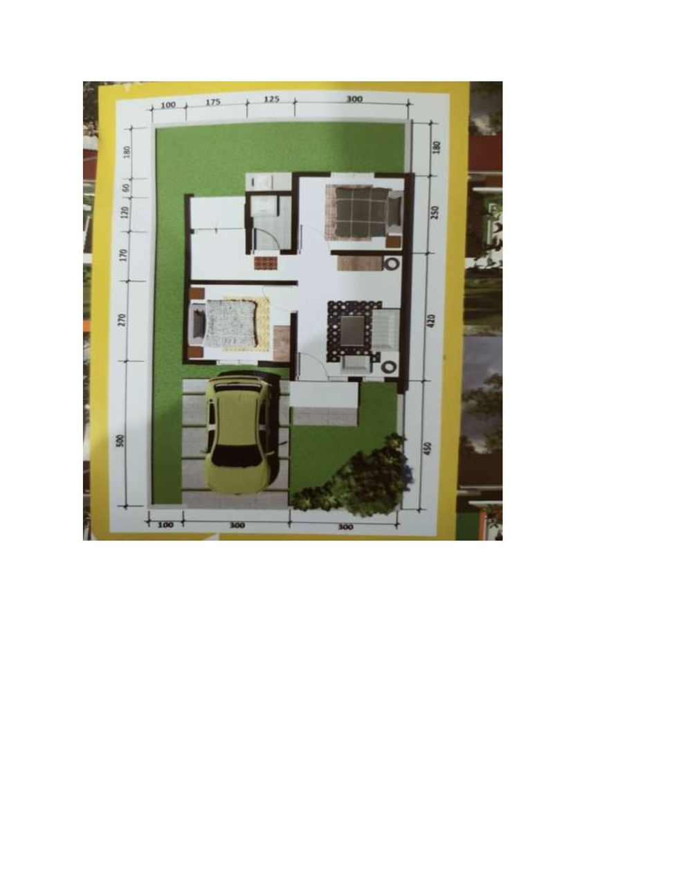 foto denah rumah tipe 36/84 perumahan GRIYA GUNUNG PARA