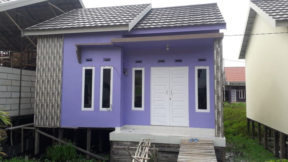 foto denah rumah tipe subsidi perumahan manarap bersinar
