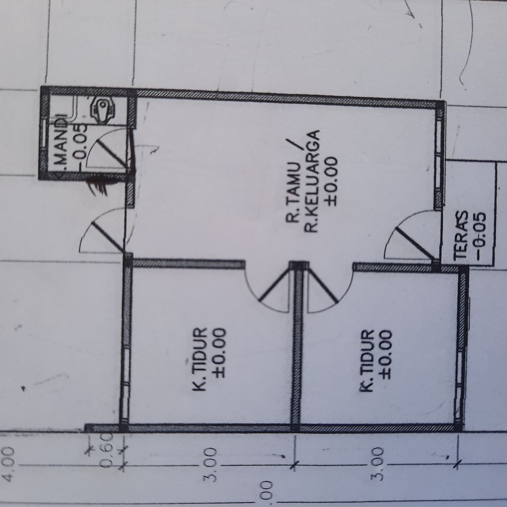 foto denah rumah tipe 36 perumahan GRIYA ARRAHIIM