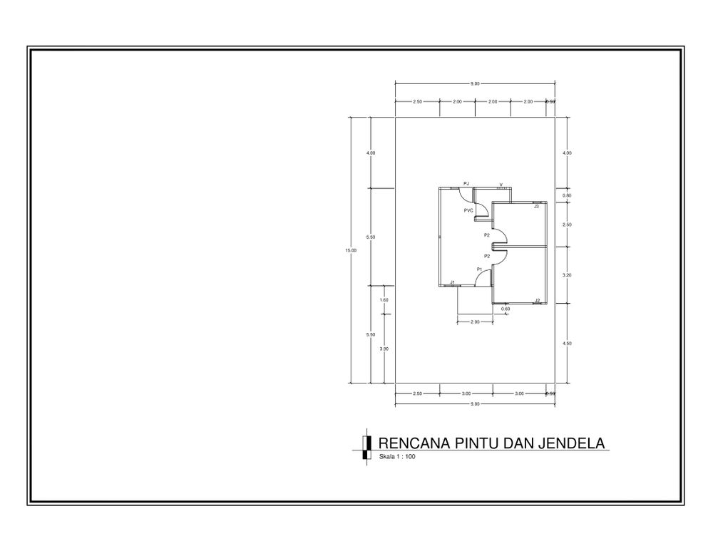 foto denah rumah tipe 36 perumahan VILLA SENGKUANG RESIDENCE