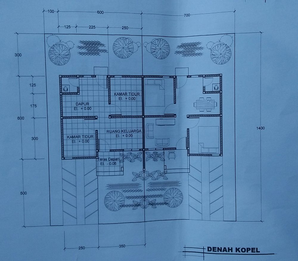 foto denah rumah tipe 36 perumahan BUKIT SAFANA MASAMBA