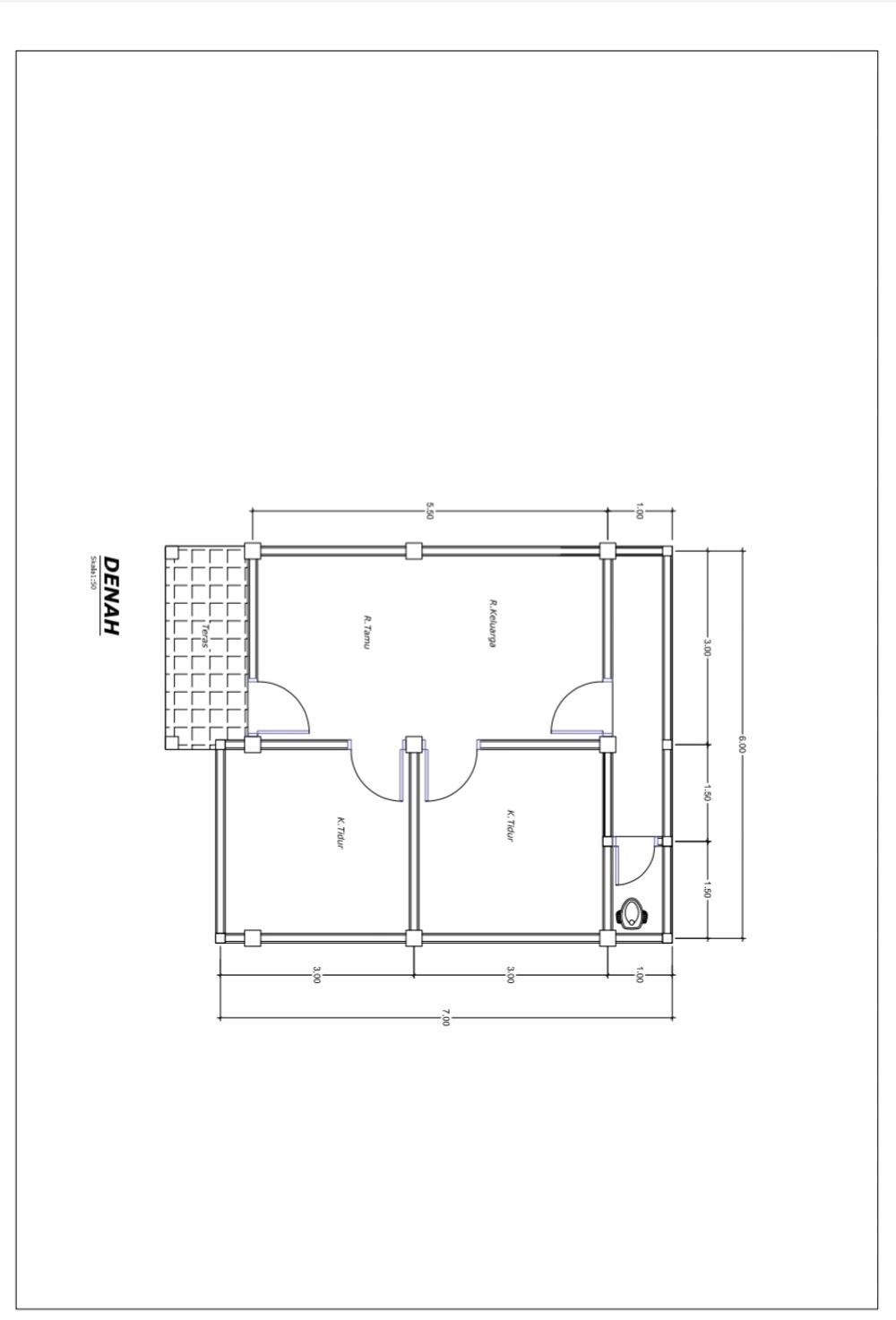 foto denah rumah tipe 36  perumahan Saiyo asri residence 2