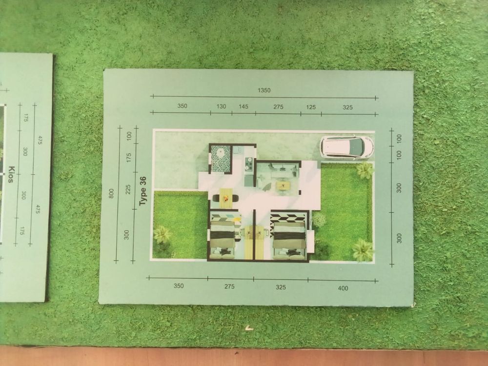 foto denah rumah tipe 36/112 perumahan Madani Kerinci Indah