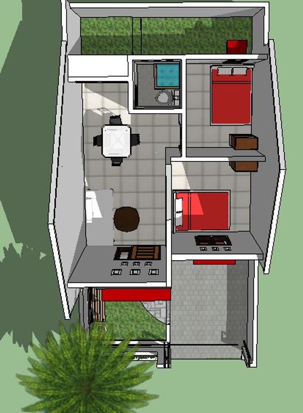 foto denah rumah tipe 36 perumahan SPN Residence