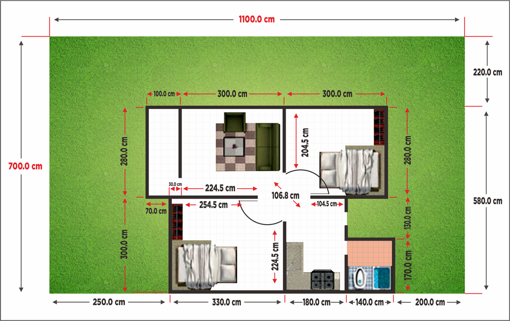 foto denah rumah tipe 36 Single perumahan Linda Regency 5