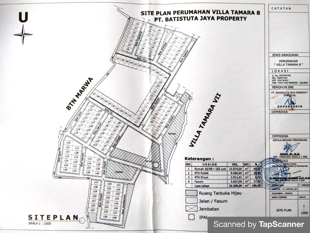 foto denah rumah tipe 36 perumahan VILLA TAMARA 8