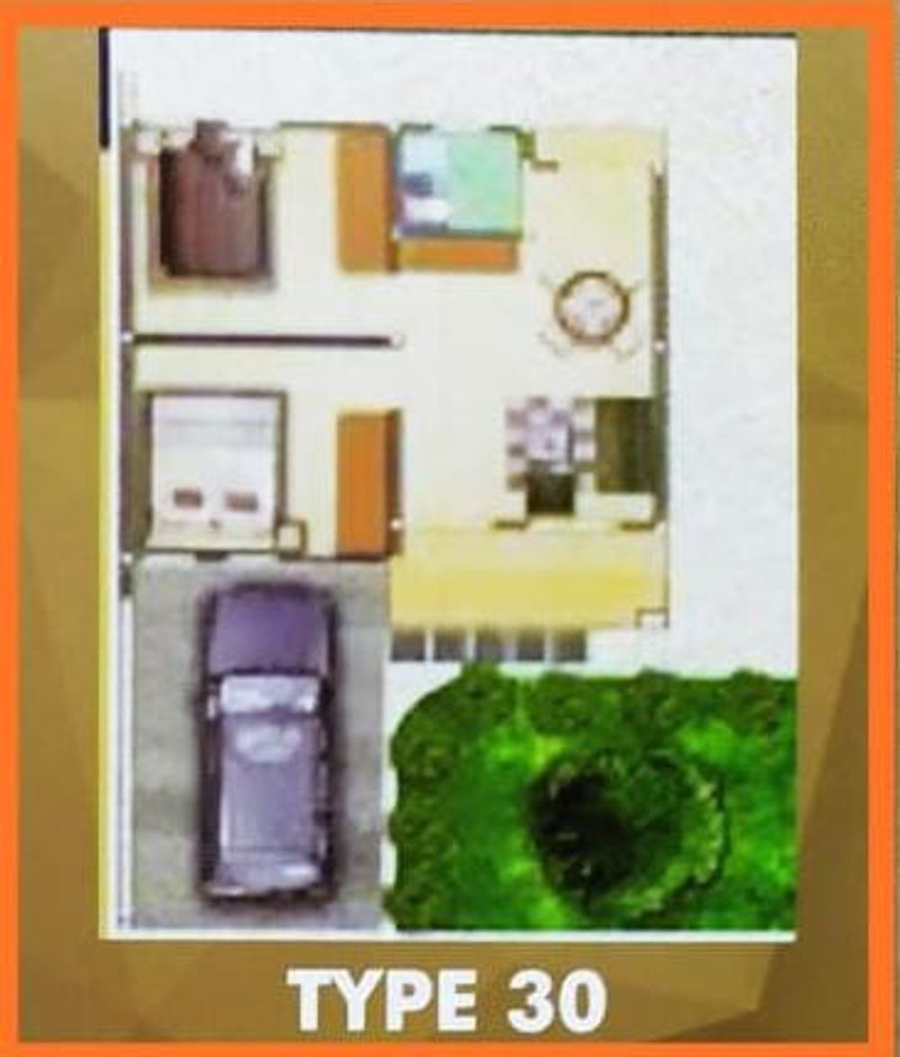 foto denah rumah tipe 30 perumahan BUKIT PARALAYANG
