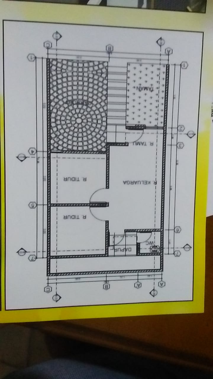 foto denah rumah tipe 36/72 perumahan Perumahan Bumi Cisurupan