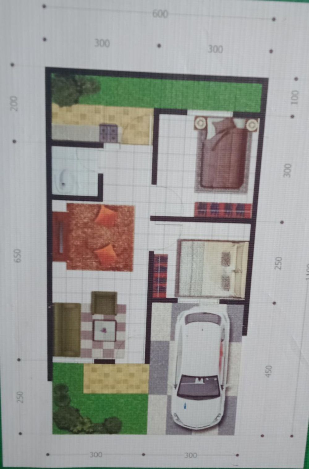 foto denah rumah tipe 36/66 perumahan Puri indah residence
