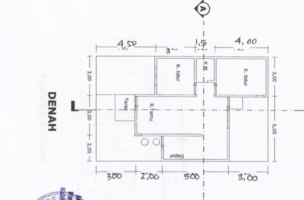 foto denah rumah tipe 59/104 perumahan GRAND RESIDENCE PANTI