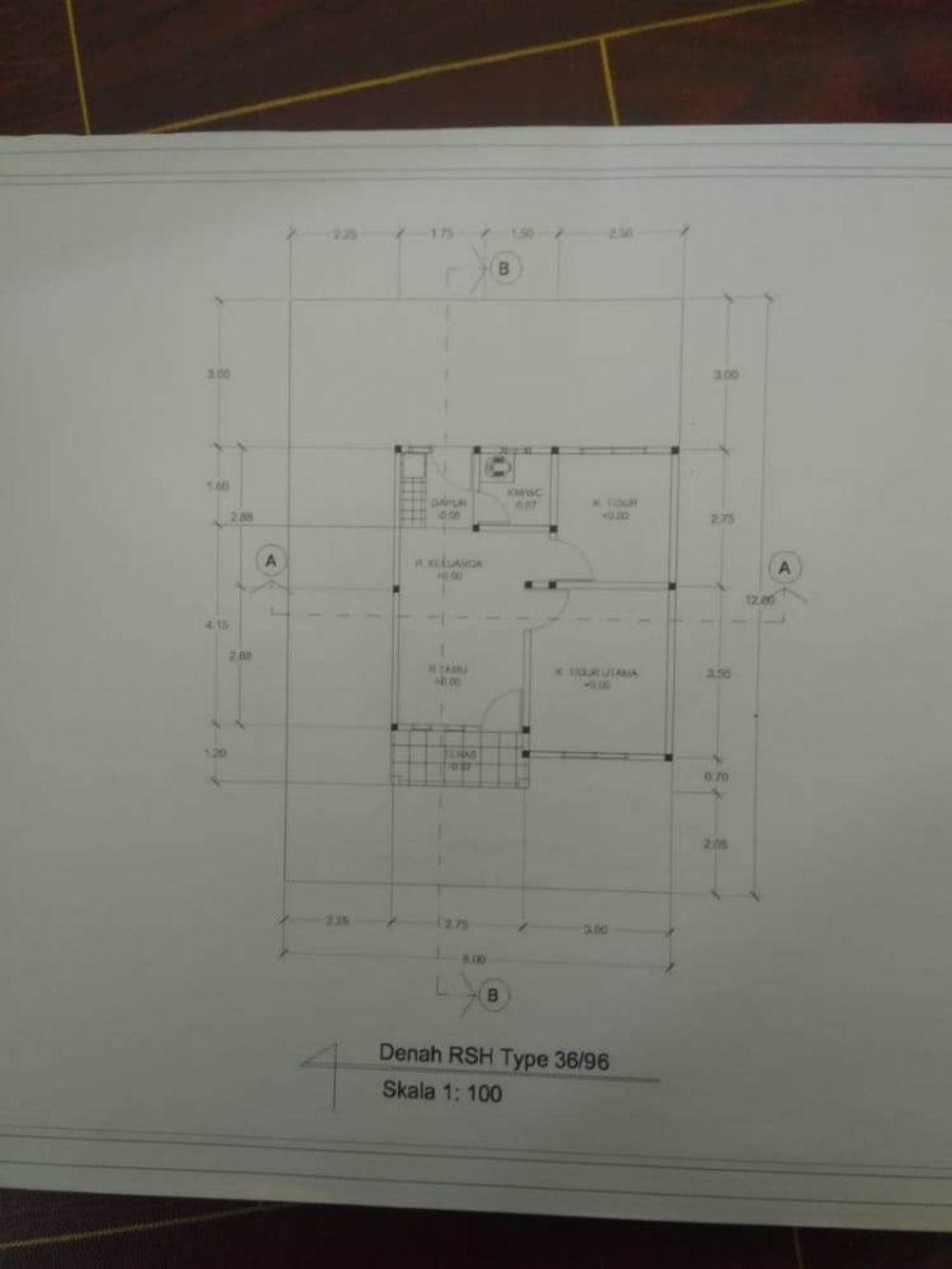 foto denah rumah tipe RS+ perumahan Taman Harmonis 2