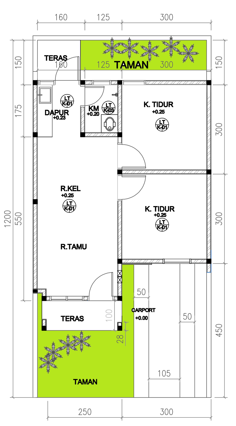 foto denah rumah tipe AMIRA perumahan Lembur Tauhid Madani