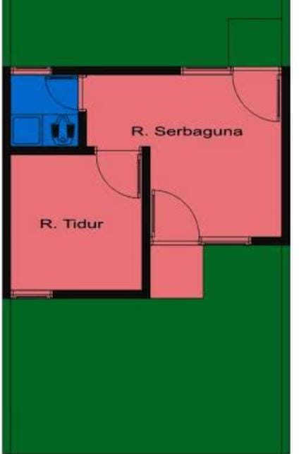 foto denah rumah tipe 24 perumahan PAWENANG RESIDENCE