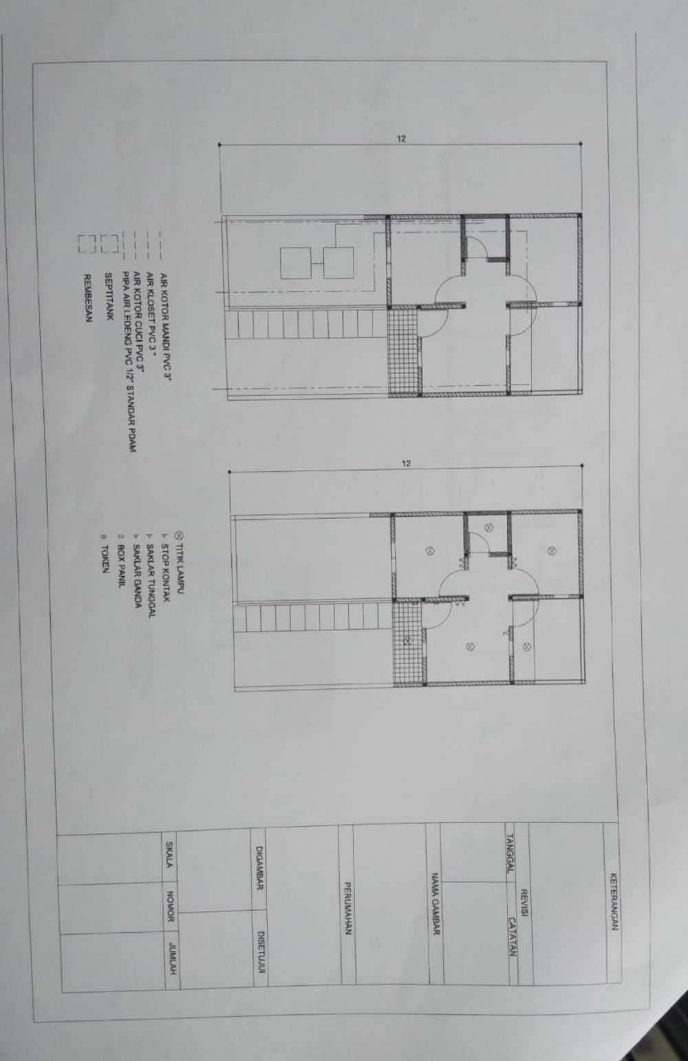 foto denah rumah tipe 30/72 perumahan Perumahan pringgading