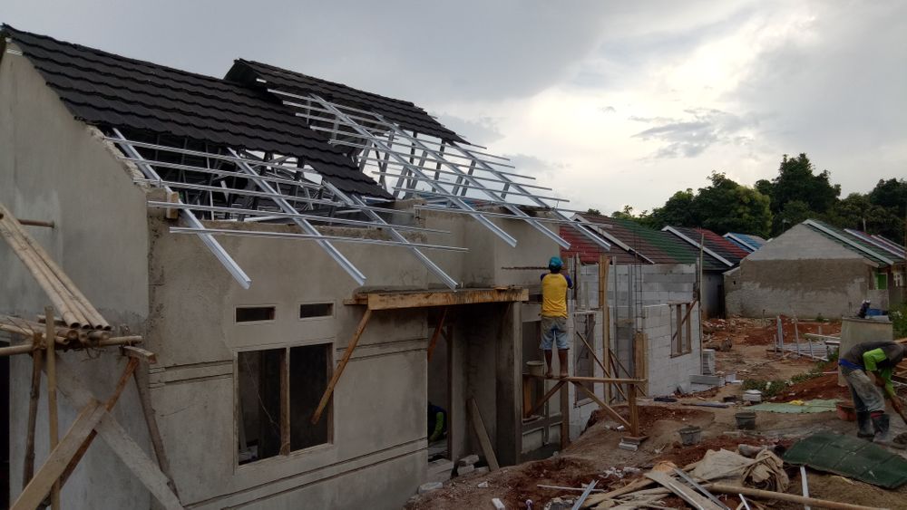 foto denah rumah tipe 45/80 perumahan Taman Anyelir