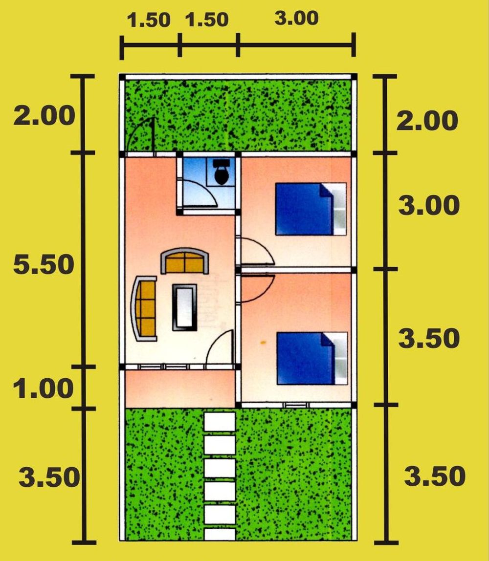 foto denah rumah tipe 36 perumahan PURI TIMBUSENG