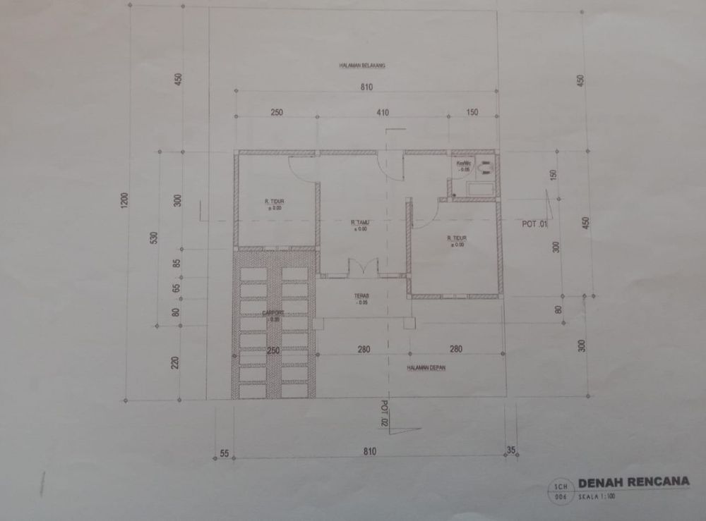 foto denah rumah tipe 36 perumahan Perumahan Griya Sultana IV
