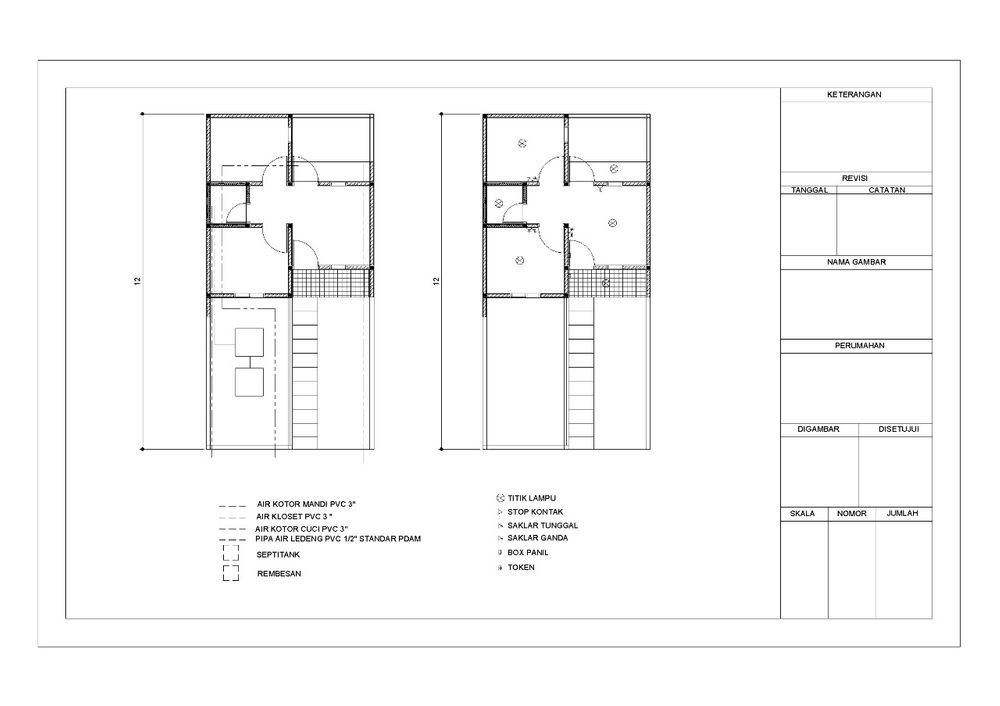 foto denah rumah tipe 30/72 perumahan PURI INDAH RESIDENCE