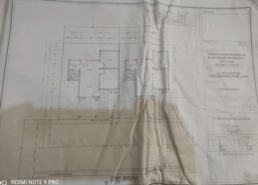 foto denah rumah tipe 36 perumahan Elang Indonesia Regency
