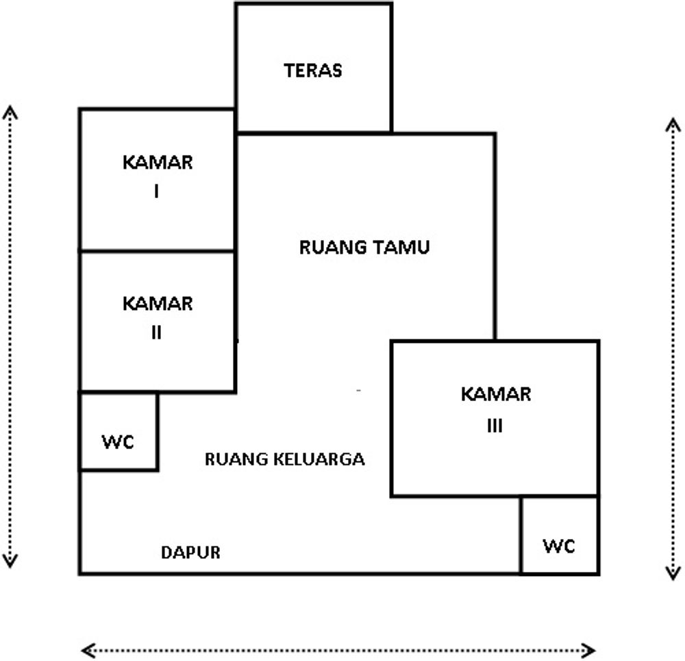 foto denah rumah tipe 100 perumahan Perumahan Griya Sultana IV