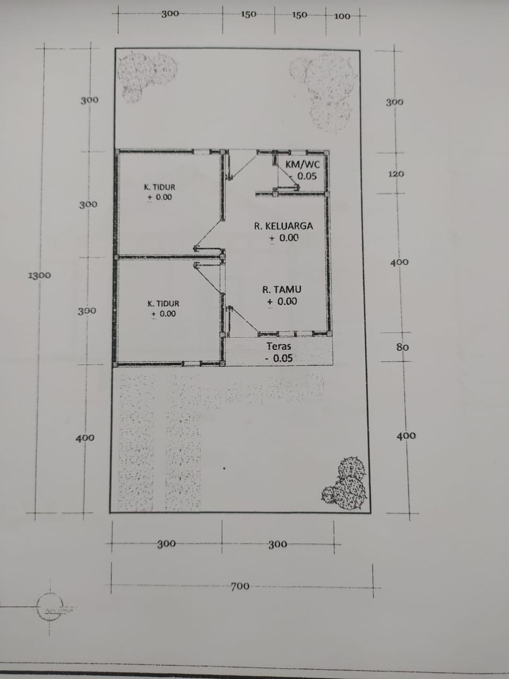 foto denah rumah tipe 36 perumahan SIMPANG EMAS RESIDENCE