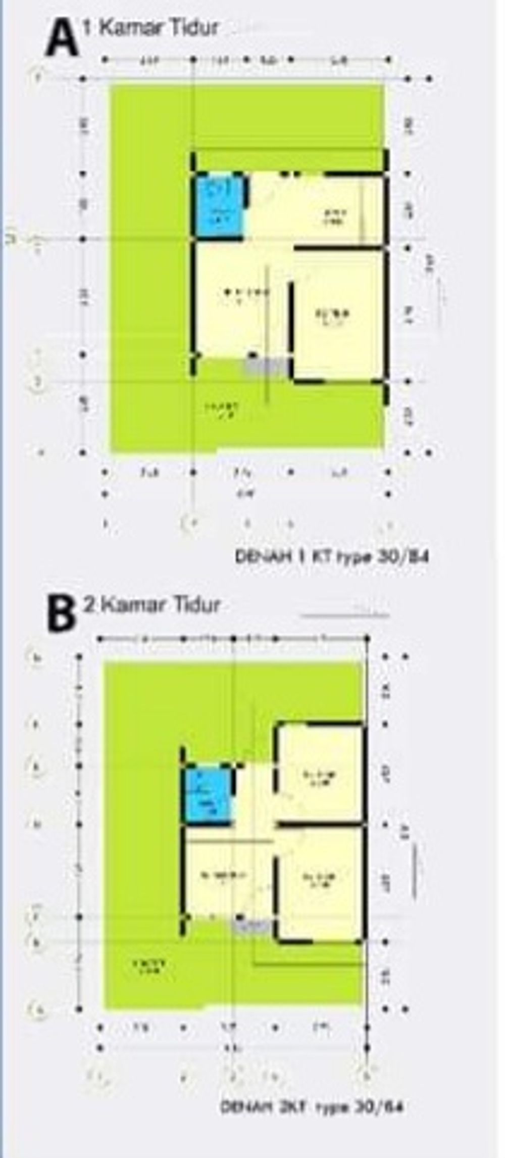 foto denah rumah tipe 30 perumahan Pesona Grand Abdul