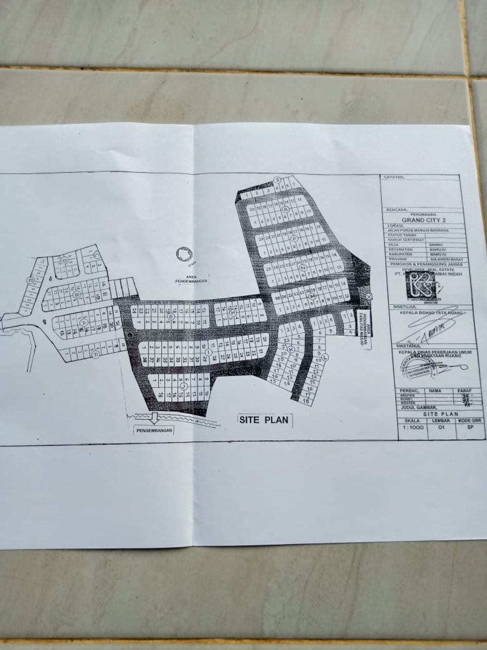 foto denah rumah tipe 36 perumahan GRAND CITY 2