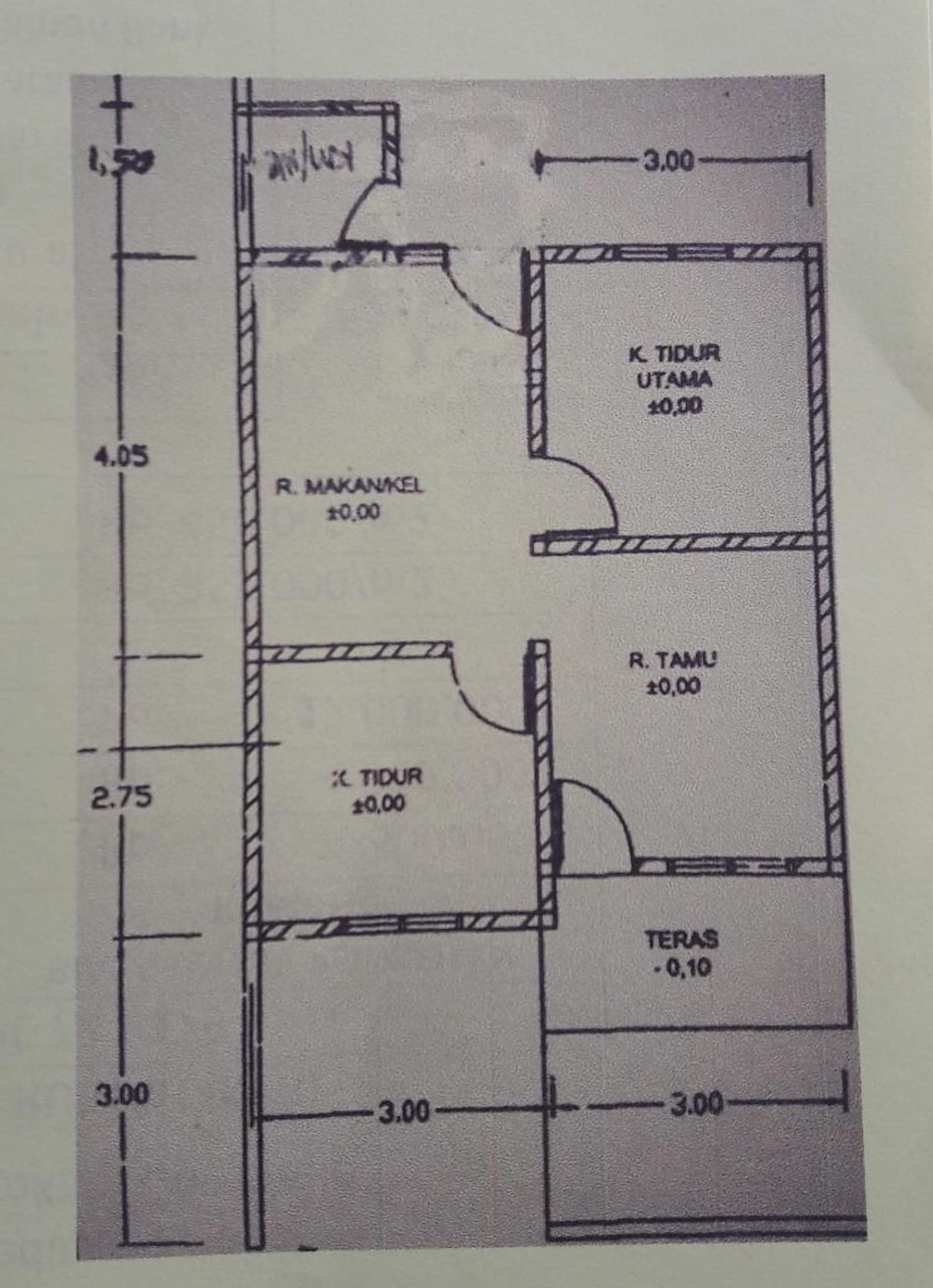 foto denah rumah tipe 36 perumahan SAFA MARWAH III